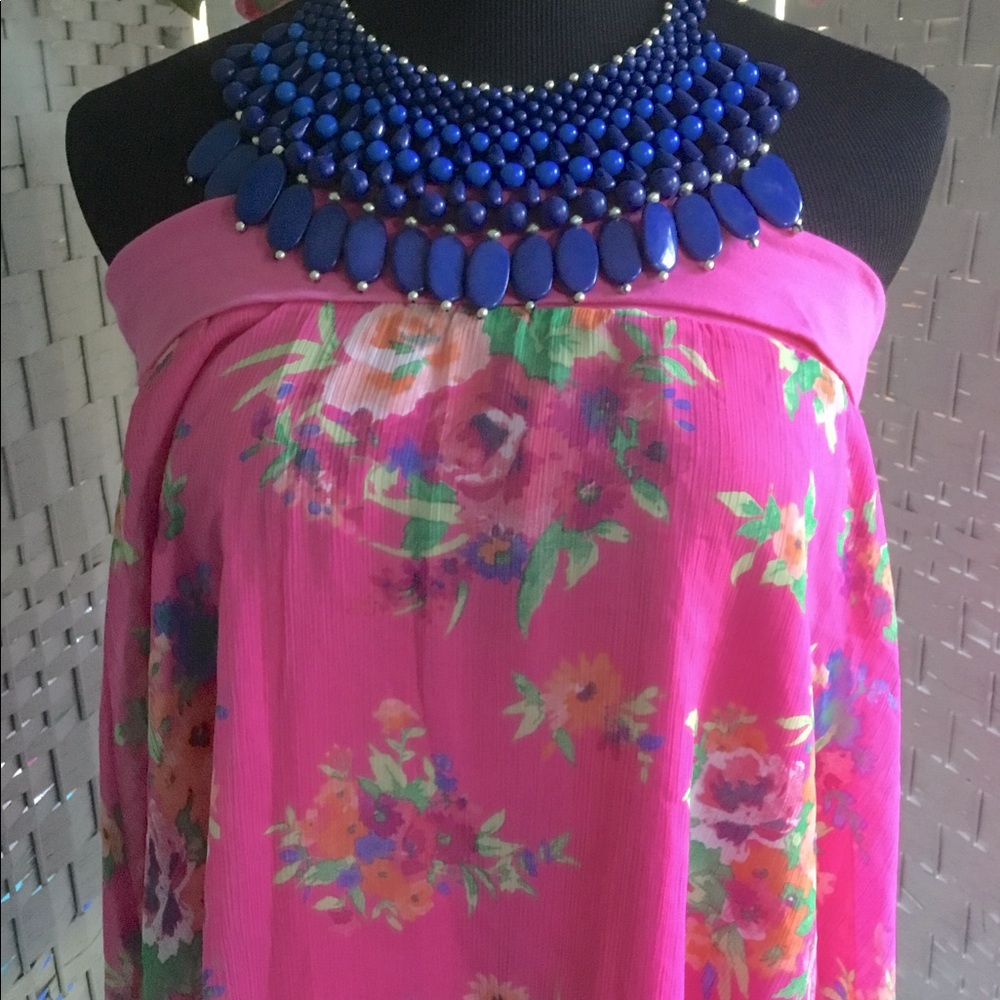 💙🌸 Blue Statement Bib Necklace 🌸💙New💙🌸 - Picture 6 of 13